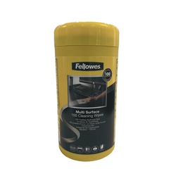 FellowesMulti Surface100 Cleaning Wipes